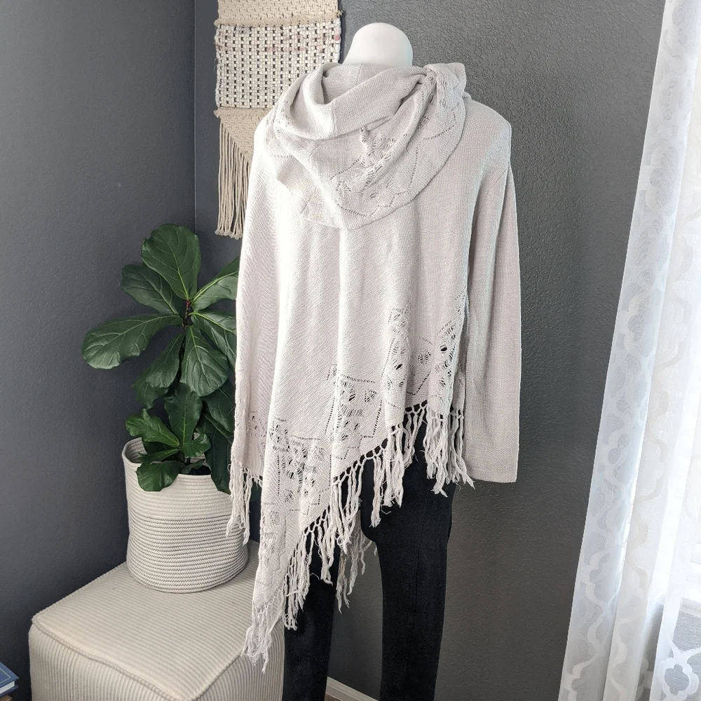 Free People Temptress Cowl Neck Sweater Poncho - Picture 6 of 13